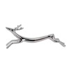 4PCS Cutlery Rest Silver Chopstick Stand Electroplated Polished Zinc Alloy
