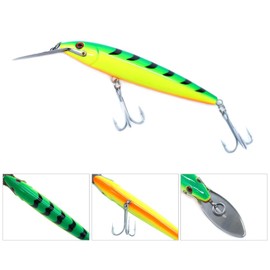 Seasky Fishing Lure, Floating Hard Artificial Bait Minnow, 30g Deep Diving Hard Lures