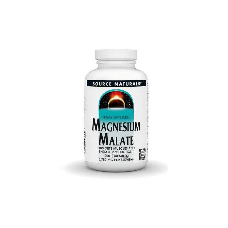 Source Naturals Magnesium Malate 3750 mg 200 cápsulas Sin sabor