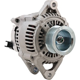 New Alternator Compatible with/Replacement for 3.9L(239) V6 DODGE B SERIES VANS 92 93 94 95 96 AL6510N 120Amp Internal Fan Type Solid Pulley Type External Regulator CW Rotation 12V