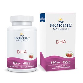 Nordic Naturals | Suplemento Alimenticio Prenatal DHA | 830 mg Omega‑3 EPA+DHA + 400 IU Vitamina D3 por Porción (2 Cápsulas) | 90 Cápsulas Blandas Sabor Fresa | Non‑GMO | Sin Gluten | Sin Lácteos | Certificado Friend of the Sea | 1 Mes de Uso