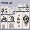 Box REBEL Premium, Complete Set of Temporary Tattoos for Women