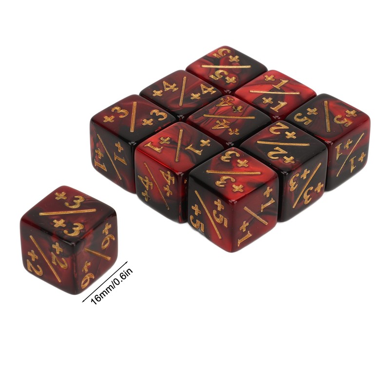 20PCS 6 Sided Dice Set for Kids 16MM Plastic Educational