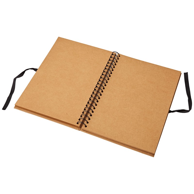 Artemio Scrapbooking Spiralalbum A4 Kraft, Kraftpapier, 23,5 x 3 x