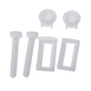 fatteryu 1 Pair Toilet Seat Hinge Bolts Screw Fixing Fitting