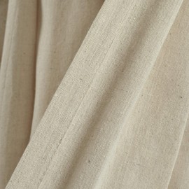 Lush Decor - Cortina de Ventana con Pompones Bohemios (Panel Individual), 84 x 52 Pulgadas (Largo x Ancho), Lino Oscuro