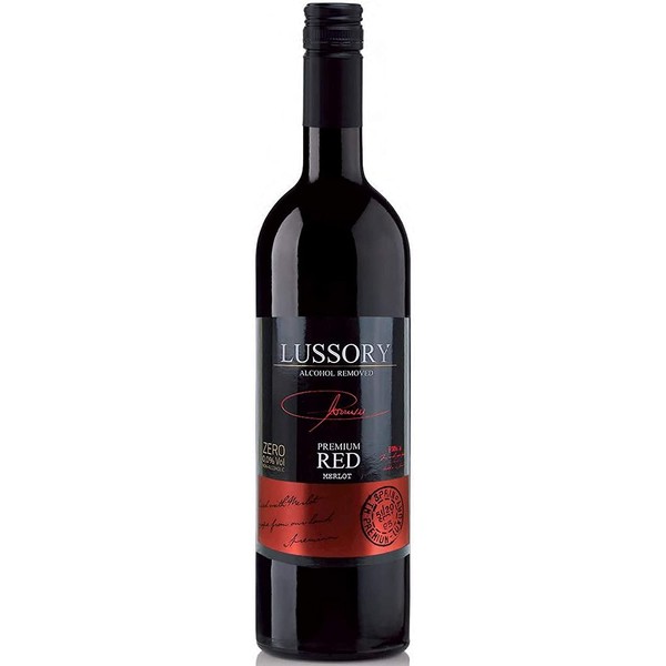 Lussory Premium Merlot Non-Alcoholic Red Wine 750 mL