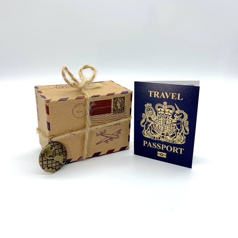 DIY Surprise Mini Travel Box & Mini GOLD effect Passport