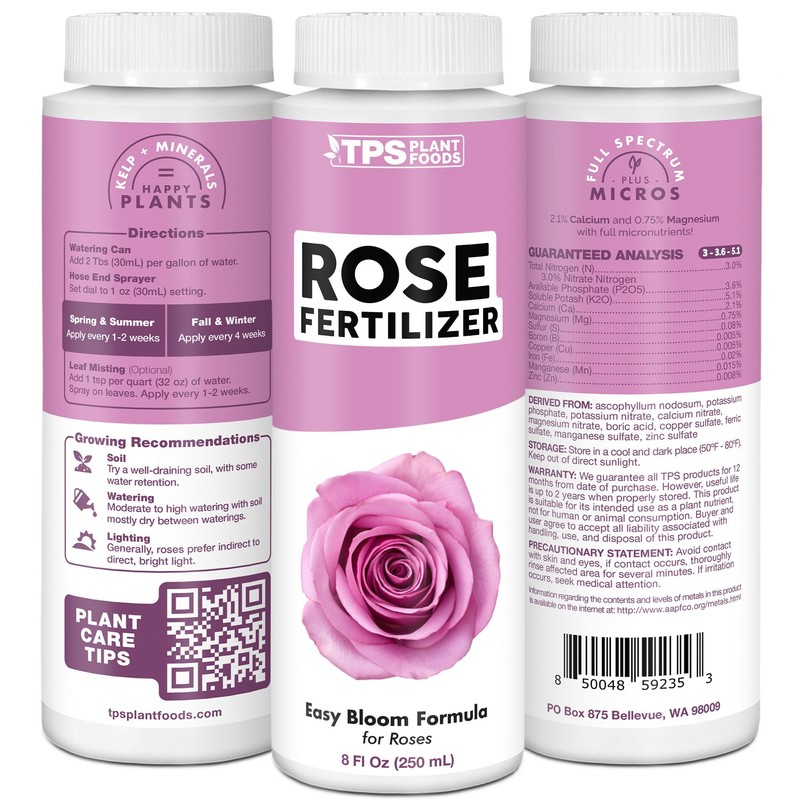 TPS NUTRIENTS Rose Fertilizer for Flowering Plants, Liquid Plant Food,