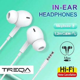 STEXX 3.5mm Audio Jack Headphones Wired Earphones Volume Control & Microphone Cable, in-Ear Earbunds Wired Earphones