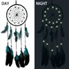 Dream Catchers Handmade Feather Native Home Wall Decoration blue and
