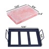 Himalayan Salt Plate Steel with Holder Set, Outdoor BBQ Himalayan