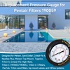 ECX2712B1 Pool Filter Pressure Gauge for Pen-tair Sand Filter, Pool