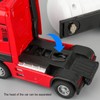 Alloy Gas Tanker Truck Model Water Spray High Simulation Detachable