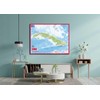 Cuba Physical Map - 23.3 x 16.5 Inches - Paper