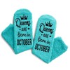 HAPPYPOP October Queen Birth Month Socks - October Birthday Gifts,