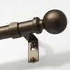 Wolistsa Bronze Curtain Rod, 1 Inch Adjustable Heavy Duty Curtain