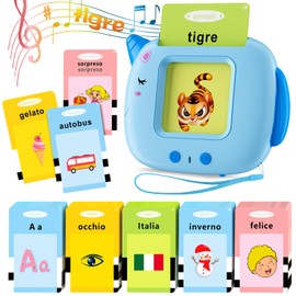 Italian Talking Flash Cards Educational Toy for Toddlers