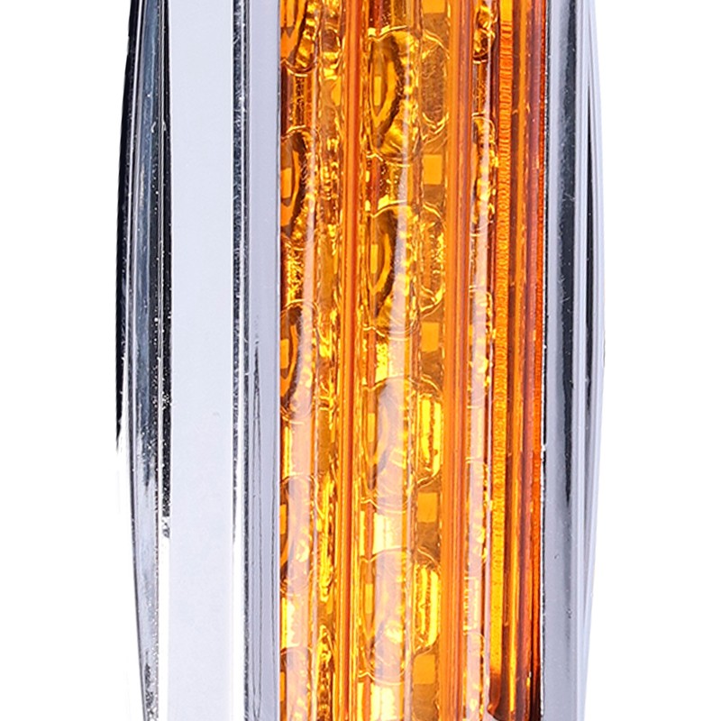 Pair 16LEDs Taillight Electroplated Trim Side Marker Auto External Lamps