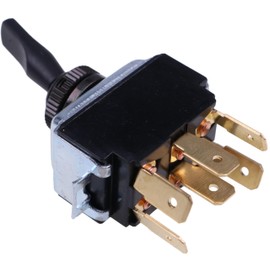LSSOCH Headlamp Control Switch 6 Terminals 3 Positions ON-Off-ON A681-5450-622 8956K895 Compatible with Freightliner FLD120