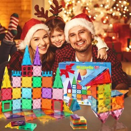 Does Not Apply 30 Pcs Magnetic Tiles Building Blocks for 3 4 5 6 7 8+ Years Old Boys Girls Colo