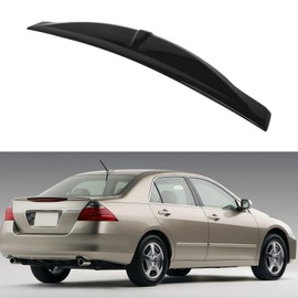 cciyu Duckbill Style Fits for 2006-2007 for Honda Accord (ABS Glossy Black)