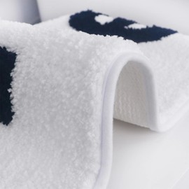 HAIWAOO Bath Mats for Bathroom Non Slip Bath Rugs Soft Absorbent Bathroom Rugs Funny Bathroom Decor Machine Wash/Dry, for Tub, Shower, and Bath Room (Nice, 17"×24")