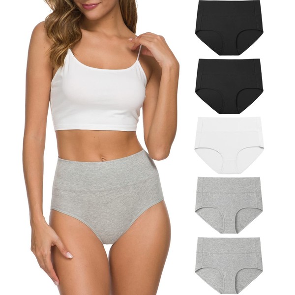 Wealurre Women High Waist Cotton Knickers C Section Underwear Ladies