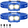 Blukar LED Headlamp,2000L Super Bright Rechargeable Headlight Flashlight with White&Red