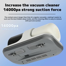 uiwocsda Bed Vacuum Cleaner, Mattress Vacuum Cleaner 14KPa Couch Cleaner Machine, Powerful Suction Handhled Vacuum Clean Up Bed, Pillow, Sofa and Other Fabric Surfaces