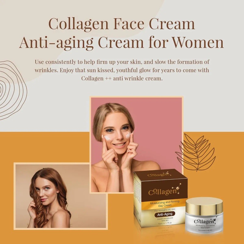 Crema De Día Hidratante Y Reafirmante Antiedad Con Colágeno