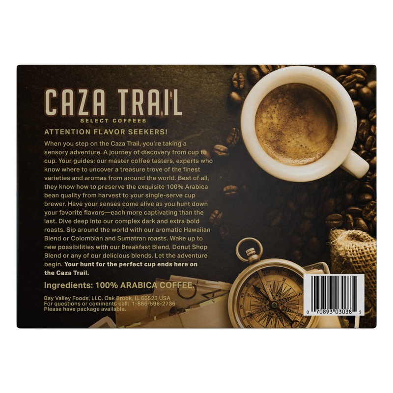 Caza Trail Coffee, Kona Blend, 100 Single Serve Cups