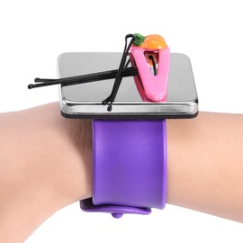 Chazcool Magnetic Wristband for Hair Stylist, Gel Holder for Wrist for Braiders, Hair Clip Collector Hairdressing Accessory, Gel Wrist Band for Braiding Hair