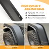 Front & Rear Fender Flares Compatible with 2020-2024 Jeep Wrangler
