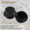 XTPTFABS 81143 Hub Dust Caps Compatible With Dexter Vortex, K71-G01-73