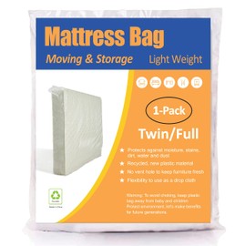 ComfortHome Mattress Bag for Moving and Storage, Fits Twin and Full Size Mattress, 1 Pack