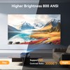 Projector with WiFi 6 and Bluetooth 5.2, HYTOBP Y3 800