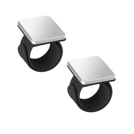 Hilltian 2 PCS Magnetic Pin Cushion Wrist, Magnetic Sewing Pincushion, Magnetic Pin Holder Wristband for Sewing Braiding