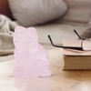 Rose Quartz Kitten, Rose Quartz Carved Kitten Shaped Decor Crystal