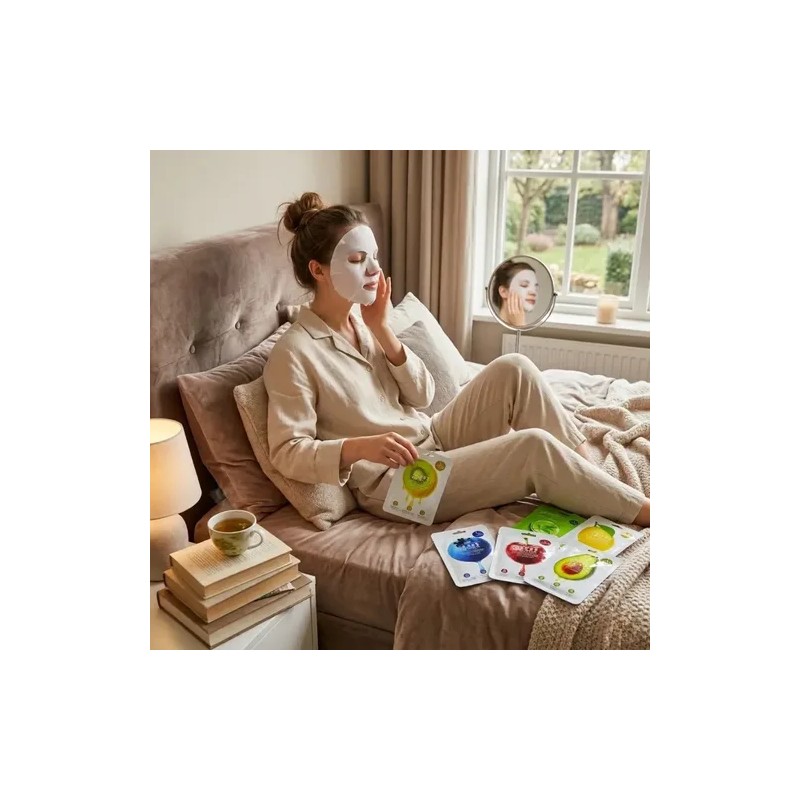Cuidado Facial Parches Labios Ojos Mascarilla Hidratante 30p
