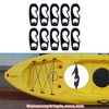 YHAILI 10 x Black Bungee Hooks Boat Bungee Cord Rowing