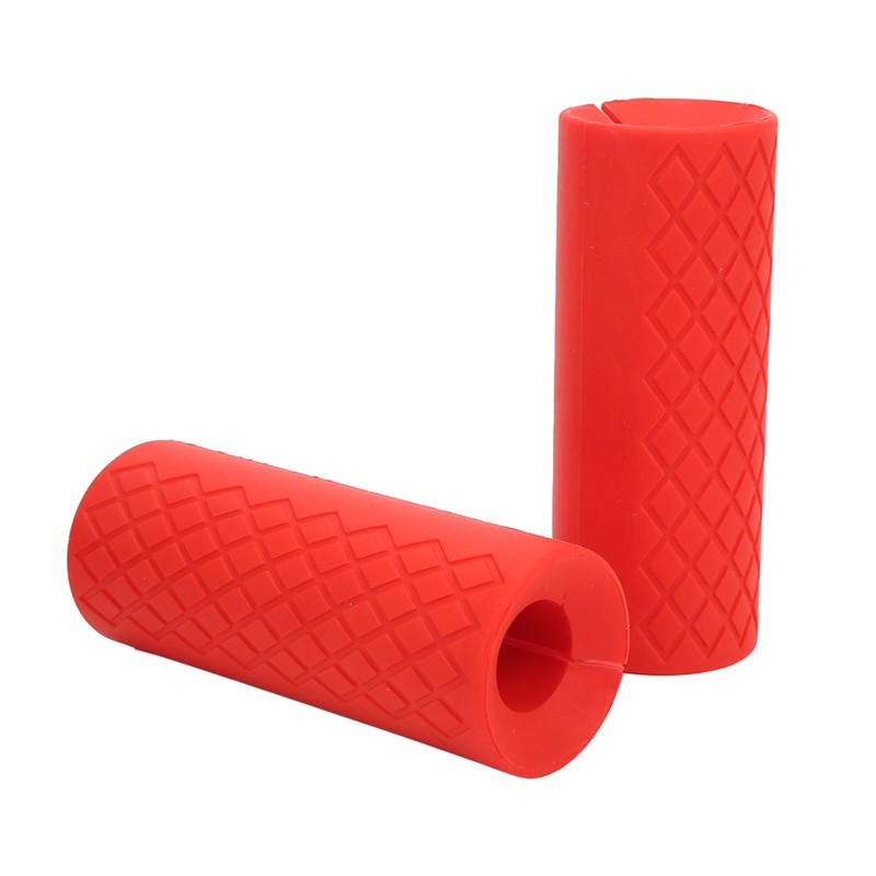 1 Pair Dumbbell Grip Silicone Anti Slip Thicken Bar Grip