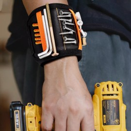 StarFly Pulsera Magnética Con Bolsillo Sujetar Tornillos Clavo Broca