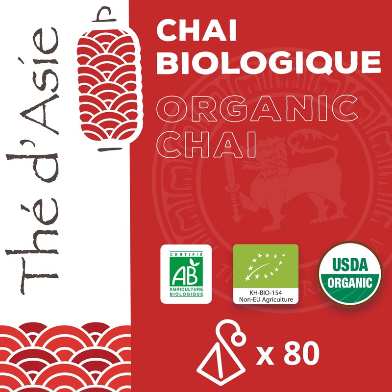 Khla - Organic Black Chai Tea - 80 Tea Bags