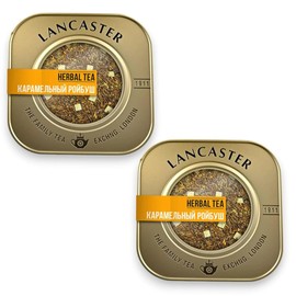 SOBRANIE Lancaster Loose Herbal Tea - Organic Rooibos Tea from Cederberg Mountains Creamy Caramel Flavor Tea with Vanilla Notes –Green Tea Ideal for Any Time of Day - 2 Pack, 75G Each