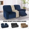 NC HOME Velvet 6 Pieces Recliner Loveseat Cover Stretch Sofa
