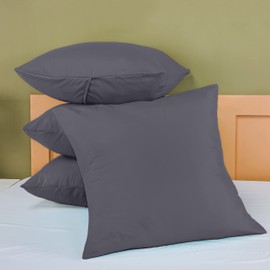 Utopia Bedding Cushion Cover 65 x 65 cm (Pack of 4) – Cushion Covers Made of 100% Polyester – Grey – For Cushions 65 x 65 cm – Cushion Cover – Pillowcase – Shrink and Fade Resistant