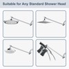 BRIGHT SHOWERS 15 Inch Extra Long Shower Head Extension Arm,