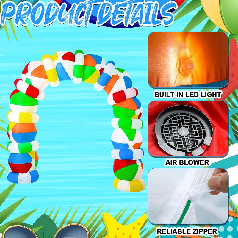 Shappy 9ft Beach Ball Inflatables Arch Summer Outdoor Decorations Build