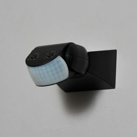 Litecraft Garrett Stealth Outdoor PIR Motion Sensor with Override Feature (Black)